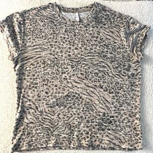 Z Supply Knit Animal Print Tee